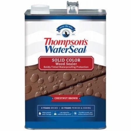 Thompsons Waterseal 1 gal Solid Waterproofing Stain, Chestnut Brown TH572895